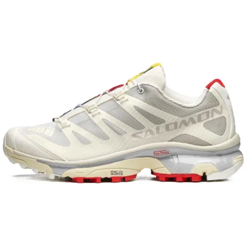 SALOMON XT 4 OG Comfortable Abrasion Resistant Support Low top Outdoor Shoes Unisex Beige Gray