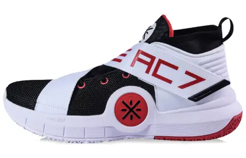 LiNing Li Ning All City7 Wade series wear-resistant and breathable mid-top basketball shoes men's white and black