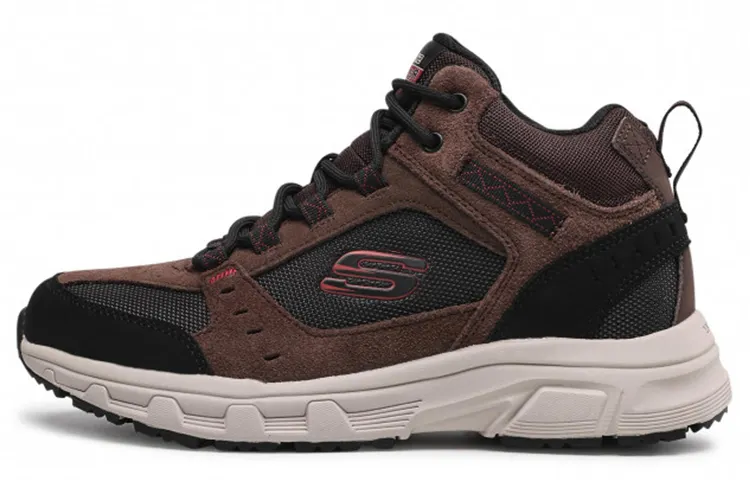 Skechers Athleisure Mid top Mountaineering Hiking Shoes Men's Chocolate