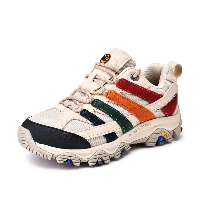 MODE FULL Cushioning Slip Resistant Abrasion Resistant Waterproof And Breathable Low top Hiking Shoes Men’s Multicolor