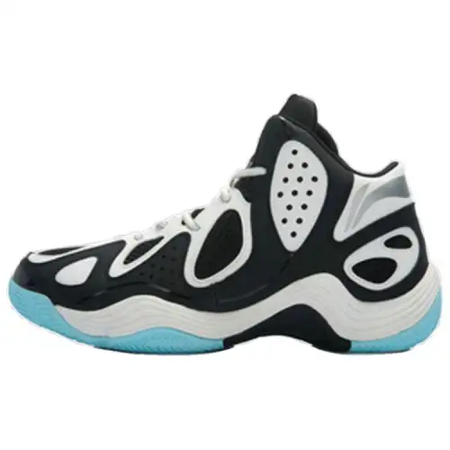 Li Ning Basketball Shoes Men's High Top Blue/Black