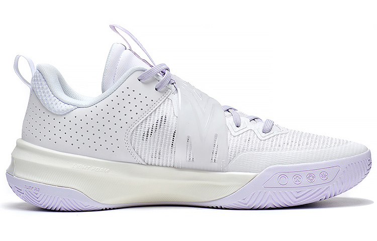 Li Ning Liren3 TEAM Abrasion Resistant Breathable Low top Professional Basketball Shoes Men’s Standard White