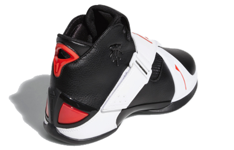 Мужские кроссовки adidas T mac 5 (черно-бело-красные) — фото 4