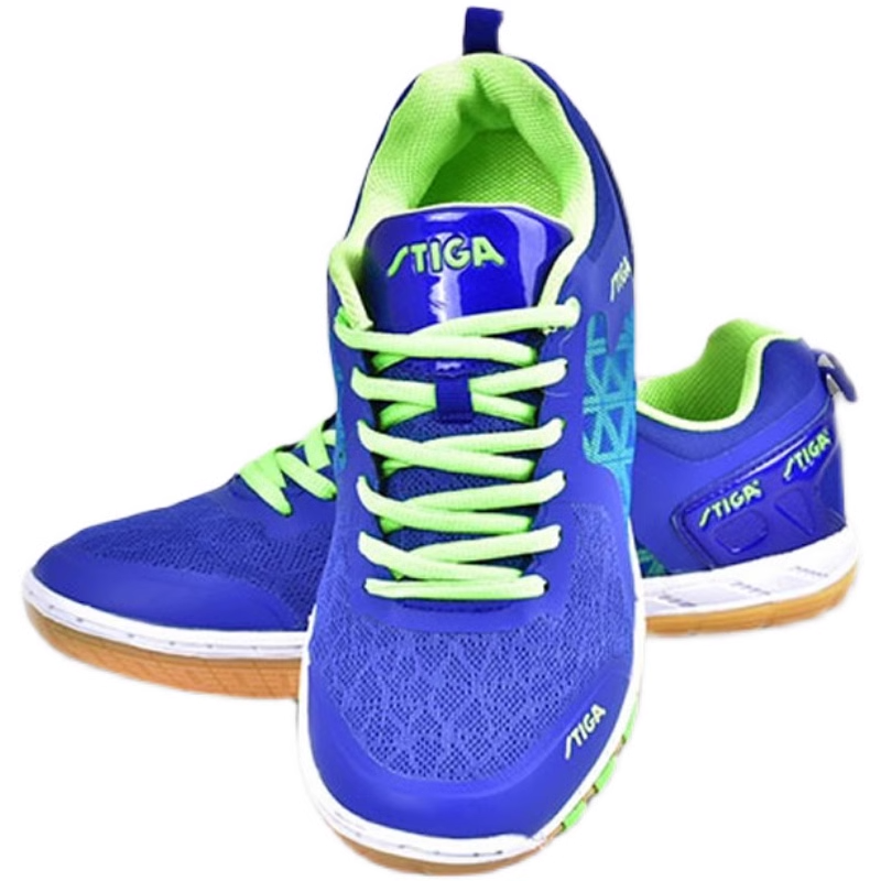 Stiga Slip Resistant Abrasion Resistant Low top Training Shoes Unisex Blue Green