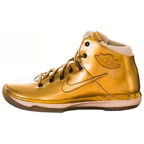 Jordan Air Jordan 31 Xxx1 Gold All Star Cushioning Slip Resistant Abrasion Resistant High top Basketball Shoes Unisex