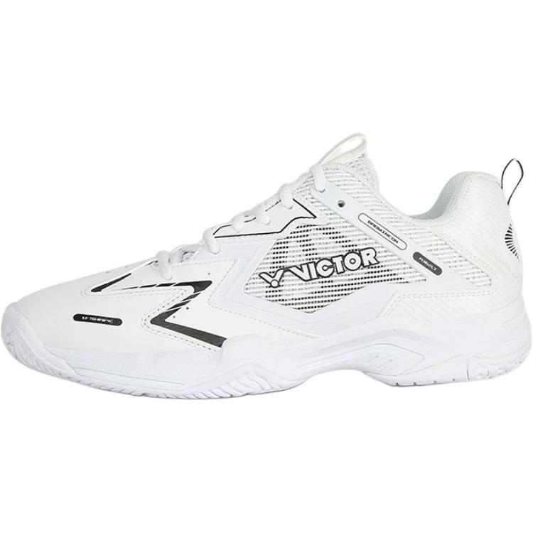 VICTOR Abrasion Resistant Support Low top Badminton Shoes Unisex White