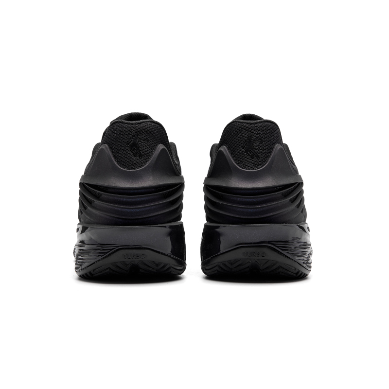 QIAODAN FE3.5 Hologram Cushioning Slip Resistant Breathable Anti Twist Grip Low top Basketball Shoes Men’s Black