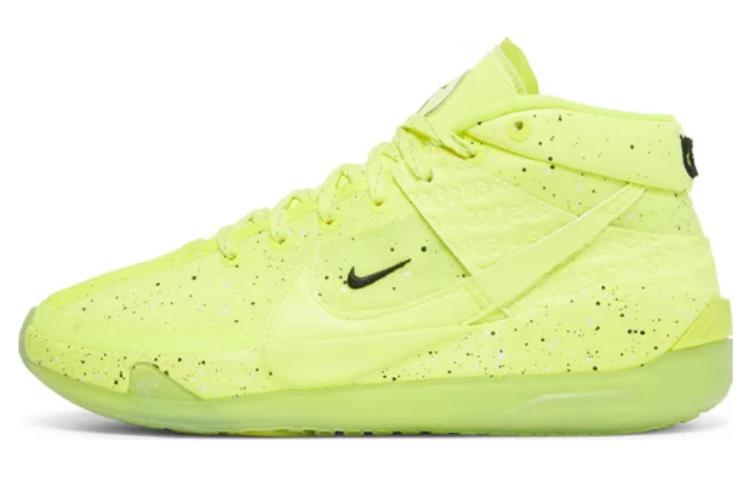 Enspire x Nike KD 13 Durant Comfortable Practical Shock Absorbing Anti-Slip Wear-Resistant Mid-top Basketball Shoes Men's Yellow