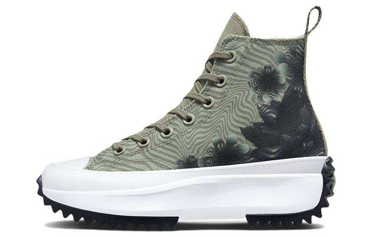 Мужские / Женские кеды Converse Run Star Hike Platform (зеленые)