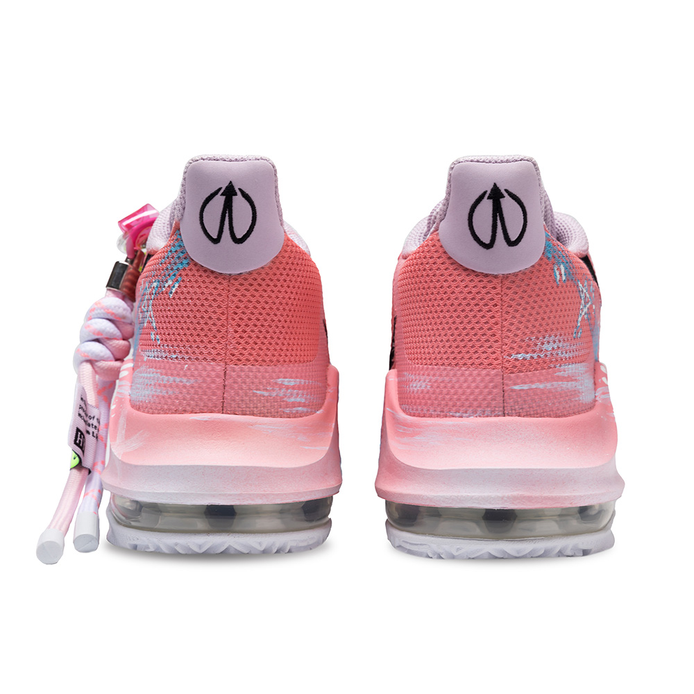 Nike Air Max Impact 3 Cushioning, Wear Resistant Low top Basketball Shoes Unisex Pink Blue