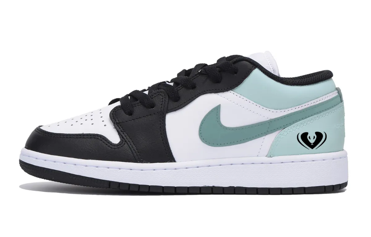 Jordan Air Jordan 1 Puppy Fragment, Year Of The Snake Low top Vintage Basketball Shoes Men's Black