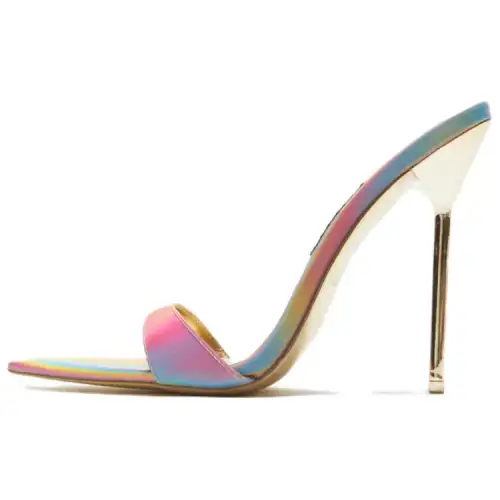 KITH Leather Slim Heel High Heels Women's Gold
