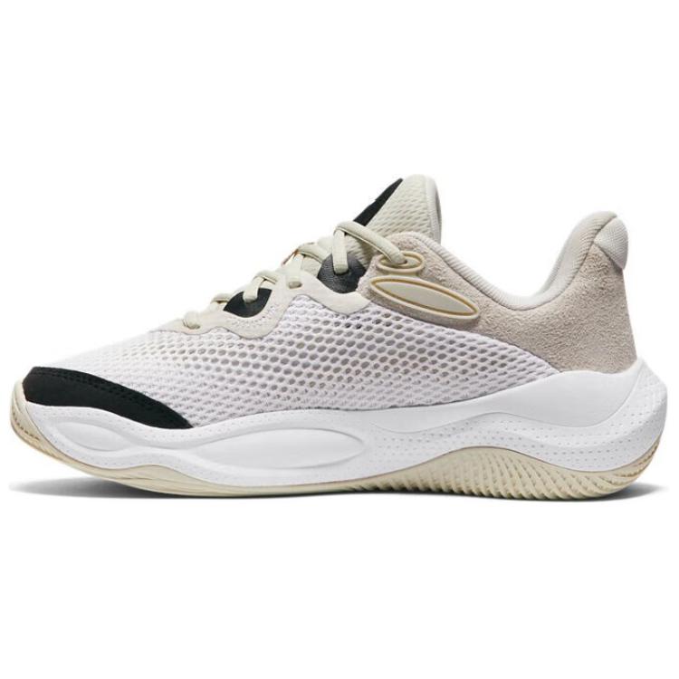 Under Armour Abrasion Resistant Low top Basketball Shoes Men’s Ecru
