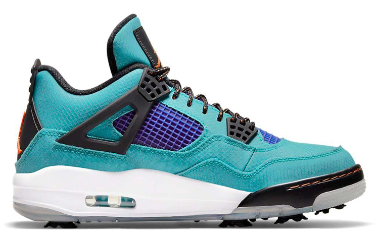 Мужские кроссовки Jordan Air Jordan 4 Golf NRG (бирюзовые) — фото 2