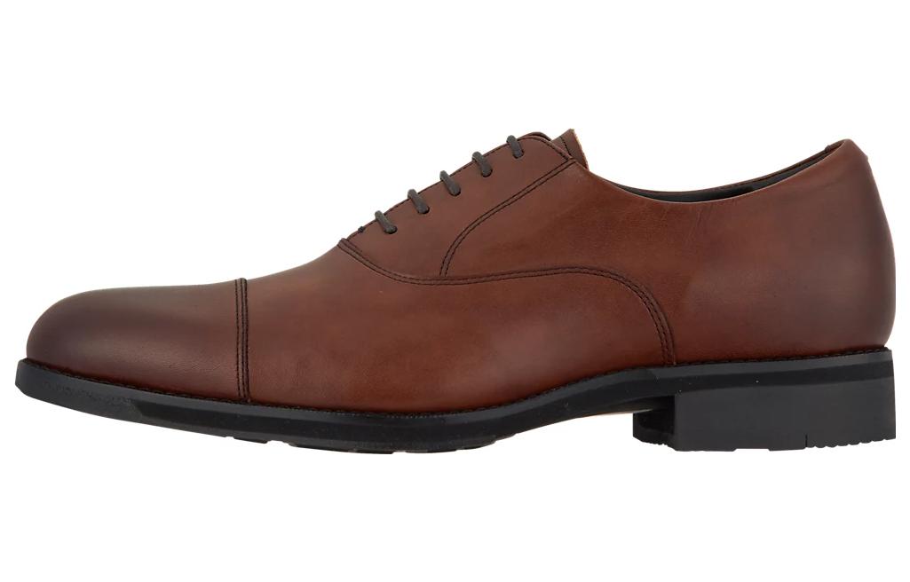 Asics Runwalk GORE TEX Leather Dress Shoes Men's Coffee