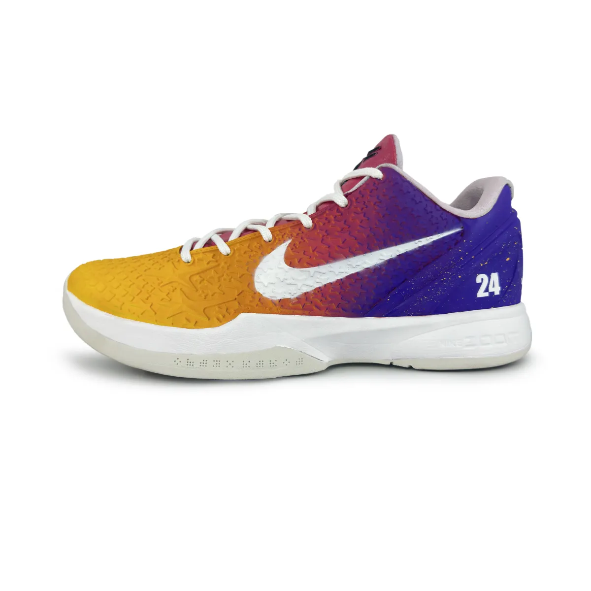 Nike Zoom Kobe 6 All Star Cushioning Slip Resistant Abrasion Resistant Low top Basketball Shoes Men's Yellow Purple