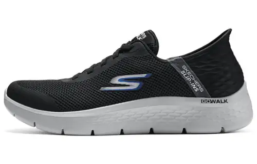 Skechers Go Walk Fle Lightweight Running Shoes Men's Black Gray