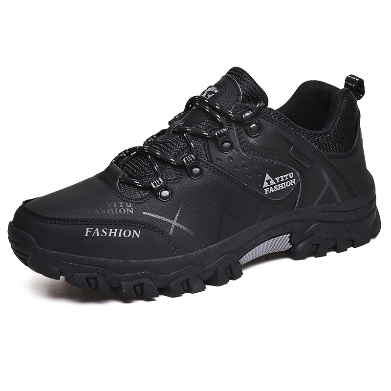 BIANSULONG Cushioning Abrasion Resistant Grip Low top Mountaineering Shoes Men’s Black