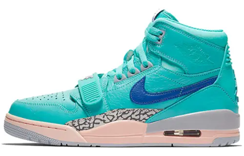 Jordan Legacy 312 hyper jade OG model, lightweight, wear-resistant, non-slip, high-top, retro basketball shoes, men's emerald green