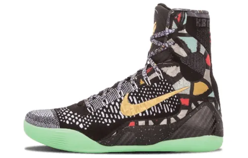 Nike Kobe 9 Elite Kobe 9 All-Star Round Toe Lace-Up Non-Slip Lightweight High Top Practical Basketball Shoes Men's Black