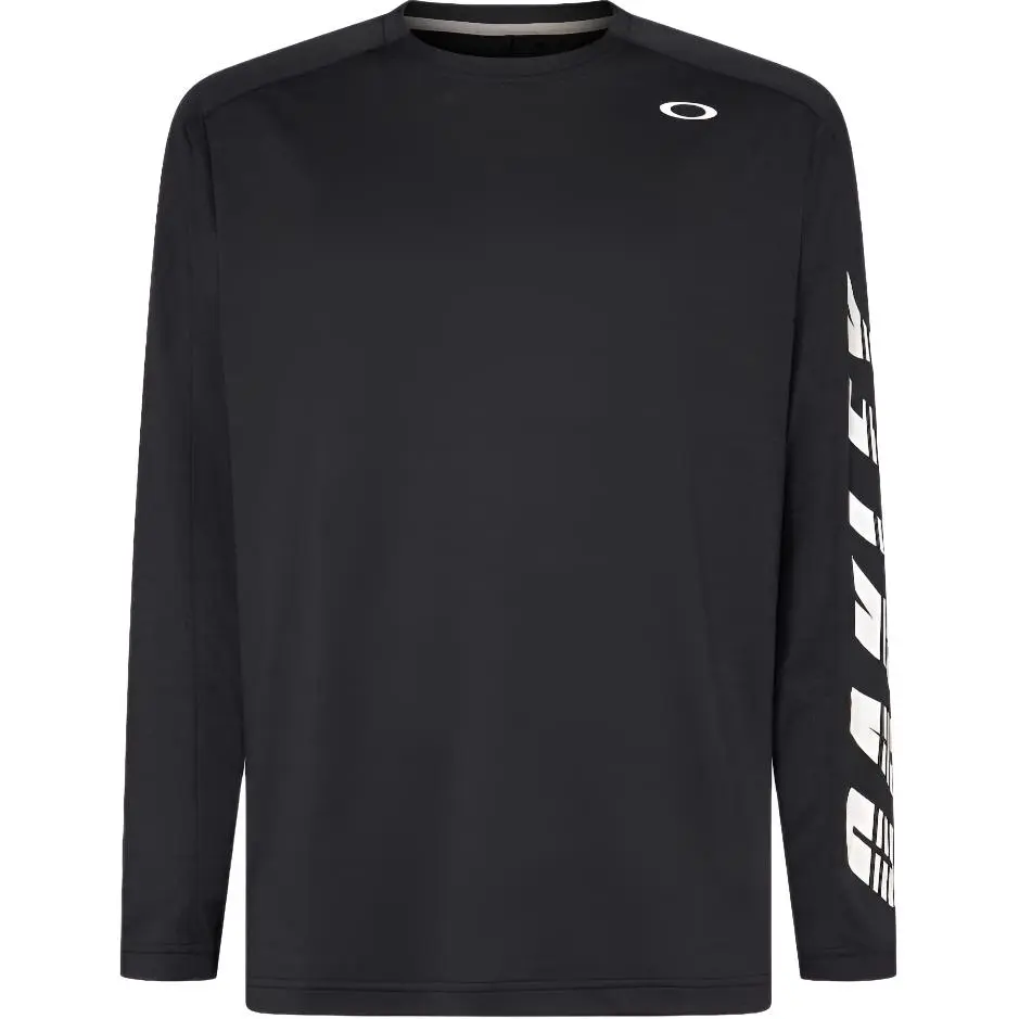 Oakley T Shirts Men's Black Crew Neck Moderate Straight Fit