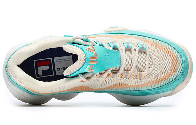 FILA FUSION Textile, Synthetic Leather Low top Vintage Basketball Shoes Women’s Umber Green