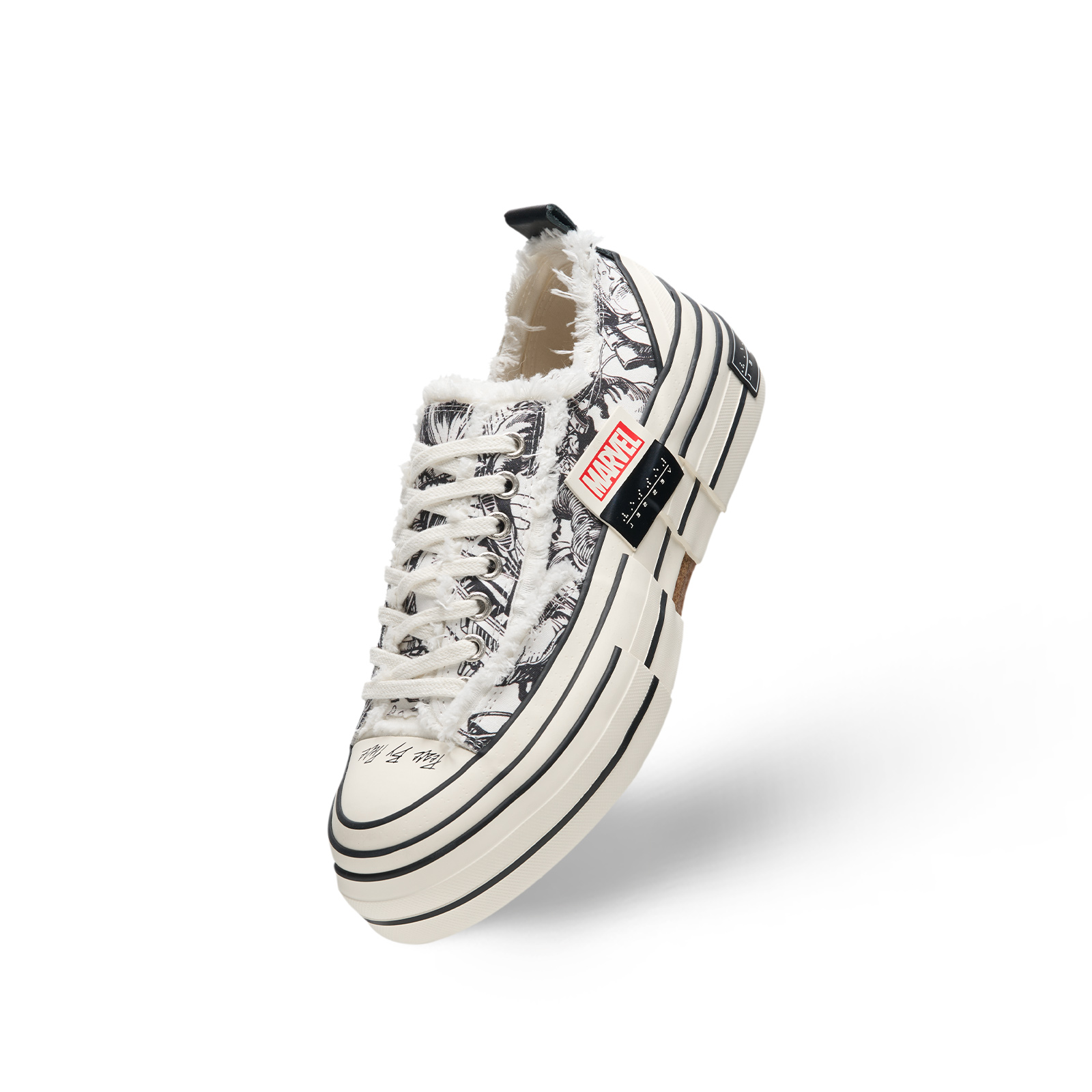 XVESSEL x MARVEL Low top Canvas Shoes Unisex Black