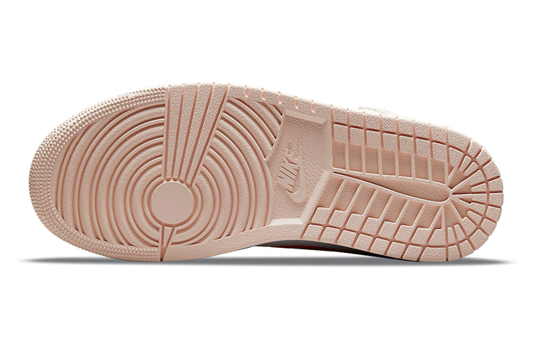 Женские кроссовки Jordan Air Jordan 1 mid se "corduroy" (бежево-оранжевые) — фото 6