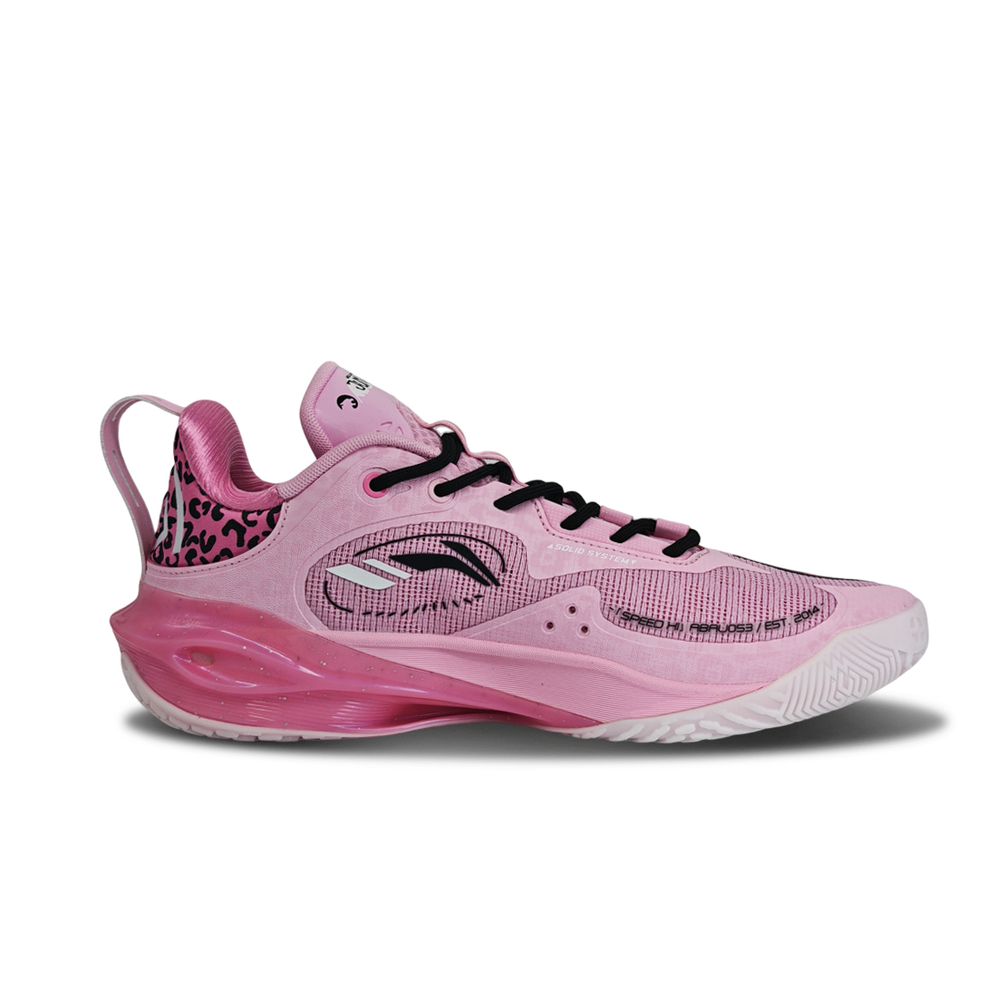 Li Ning Speed 11 Impact Resistant Anti Twist Grip Low top Basketball Shoes Men’s Pink Black