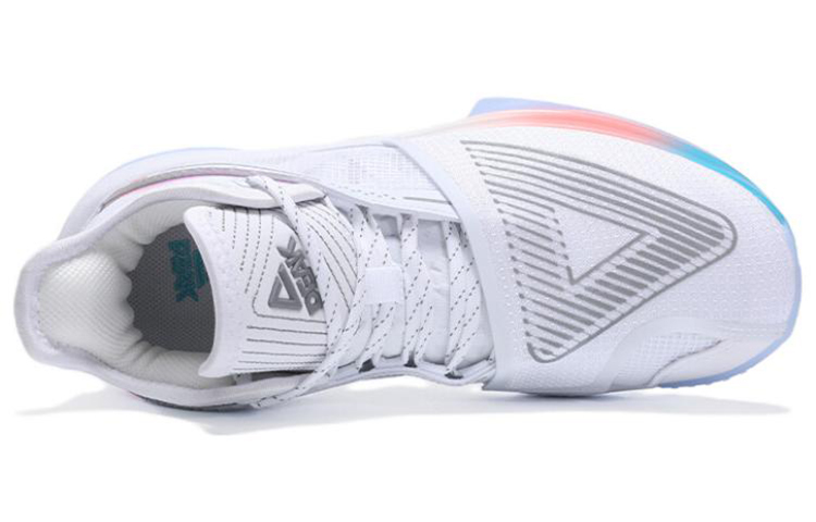 PEAK Tai Ji1.0 Cushioning Slip Resistant Abrasion Resistant Coverage Support Low top Basketball Shoes Women’s All White
