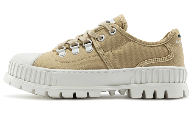 Palladium Pallashock Hkr Lo Slip Resistant, Abrasion Resistant, Breathable Low top Canvas Shoes Women's Desert