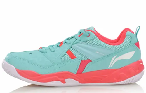 Li Ning Koba Slip Resistant Abrasion Resistant Low top Badminton Shoes Women's Electric Blue