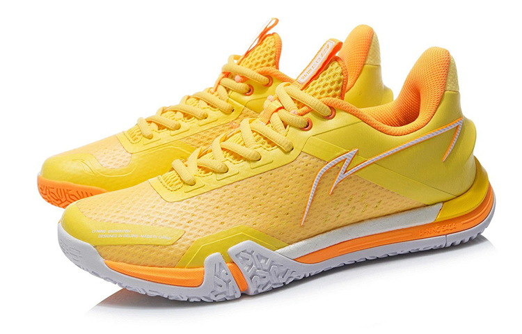 Li Ning Saga SE Mesh, Synthetic Leather Patchwork Cushioning Slip Resistant Abrasion Resistant