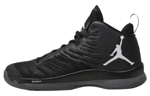 Jordan Super.Fly 5 Griffin 5 comfortable and versatile shock-absorbing and non-slip mid-top basketball shoes men's black and white