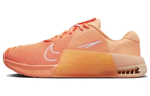 Nike Metcon 9 AMP round toe, comfortable, non-slip and wear-resistant, low-top training shoes, women's orange