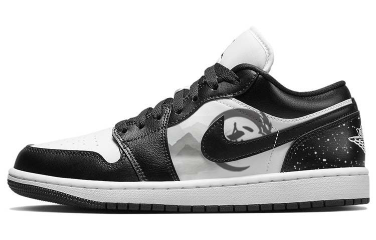 Jordan Air Jordan 1 Vintage Basketball Shoes Women's Low Top Black/White