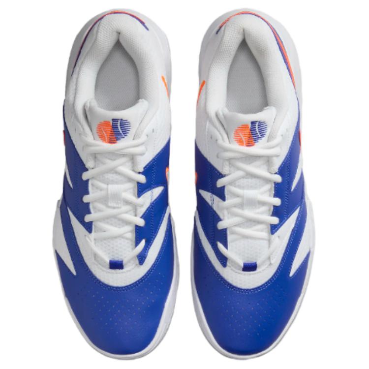 Nike Court Lite 4 Abrasion Resistant Breathable Support Low top Tennis Shoes Unisex Gray Blue