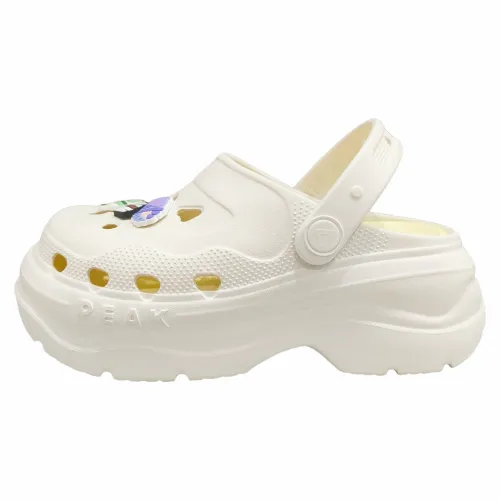 PEAK Taichi Clogs Cheese EVA Clogs Women's Canvas White