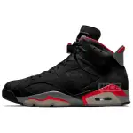 Jordan Air Jordan 6 'Bred' Comfortable Slip Resistant High top Vintage Basketball Shoes Men's Black Gray Red