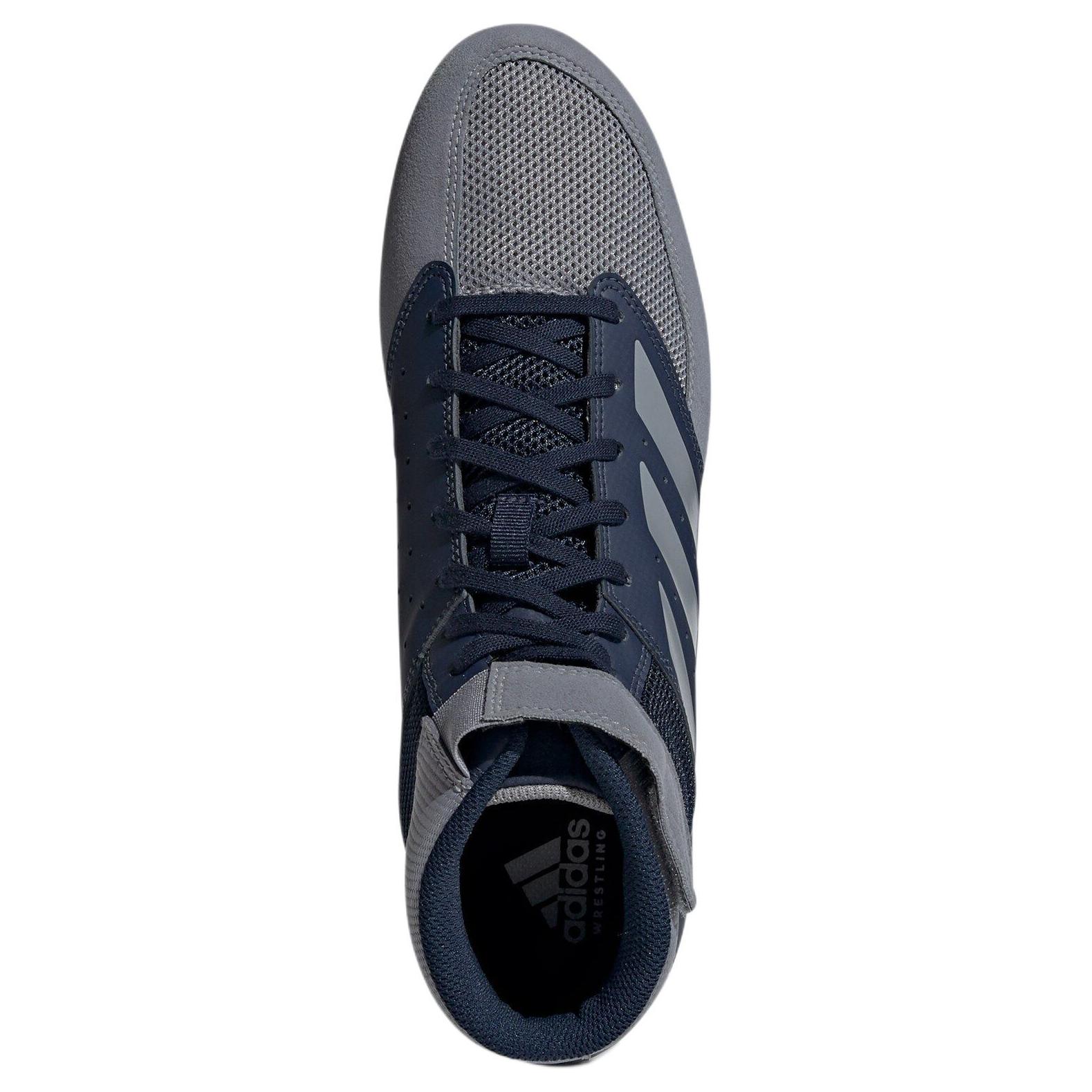 Adidas Mat Hog 2.0 Comfortable Slip Resistant Abrasion Resistant Mid top Training Shoes Men’s Gray Blue
