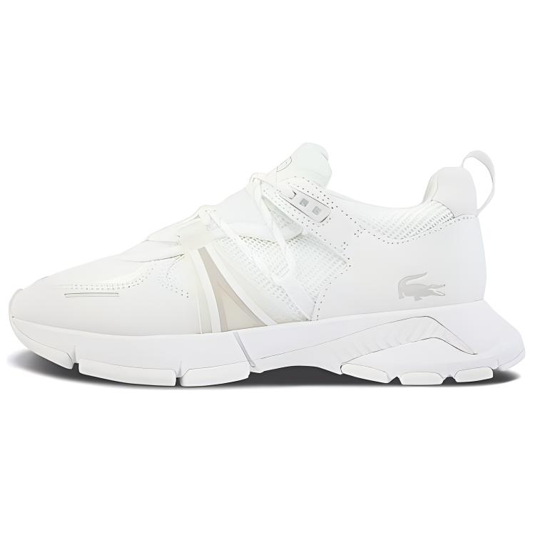 LACOSTE L003 Collection Fabric Breathable Low top Tennis Shoes Women’s White