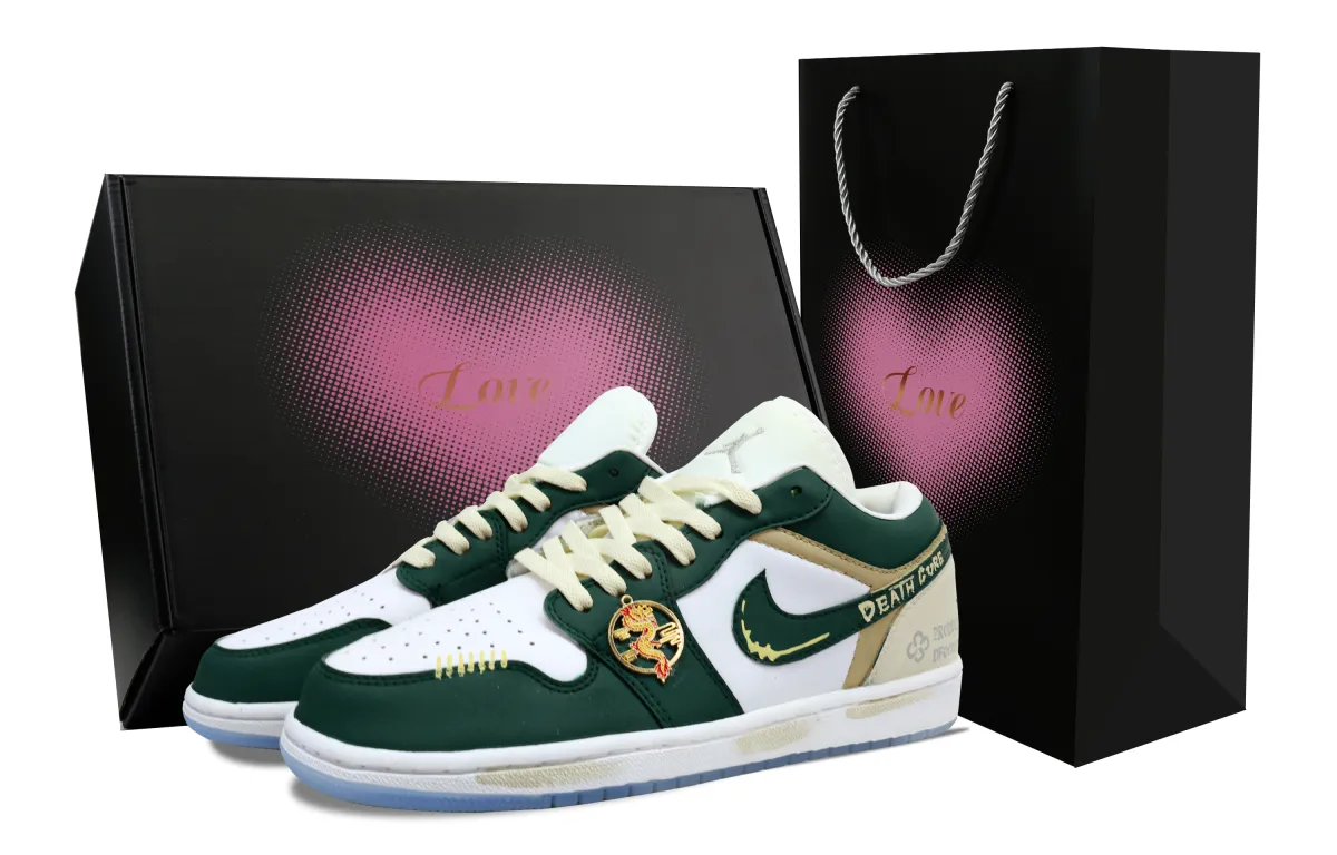 Jordan Air Jordan 1 Vintage Basketball Shoes Women's Low Top White/Brown