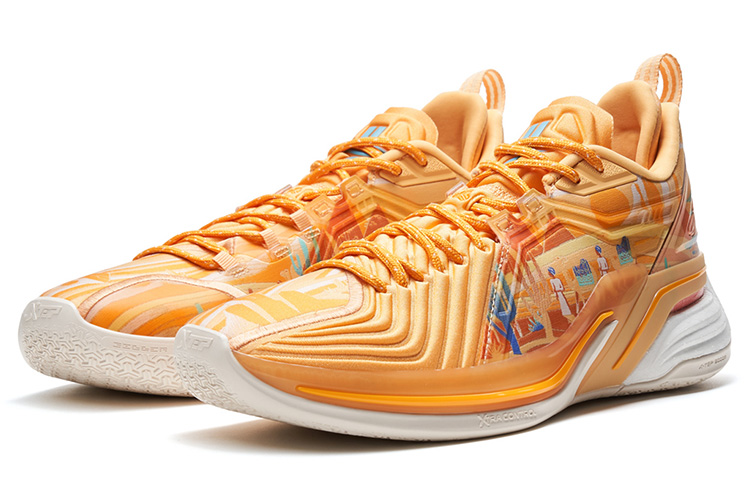 XTEP Jlin 3 JLIN3 Low top Basketball Shoes Men’s Orange Yellow