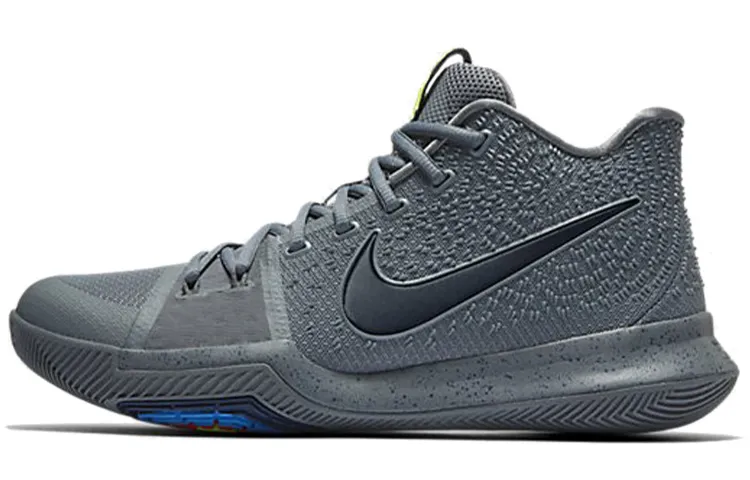Nike Kyrie 3 Cool Grey Cushioning Slip Resistant Cushioning Slip Resistant Mid top Performance Basketball Shoes Men's