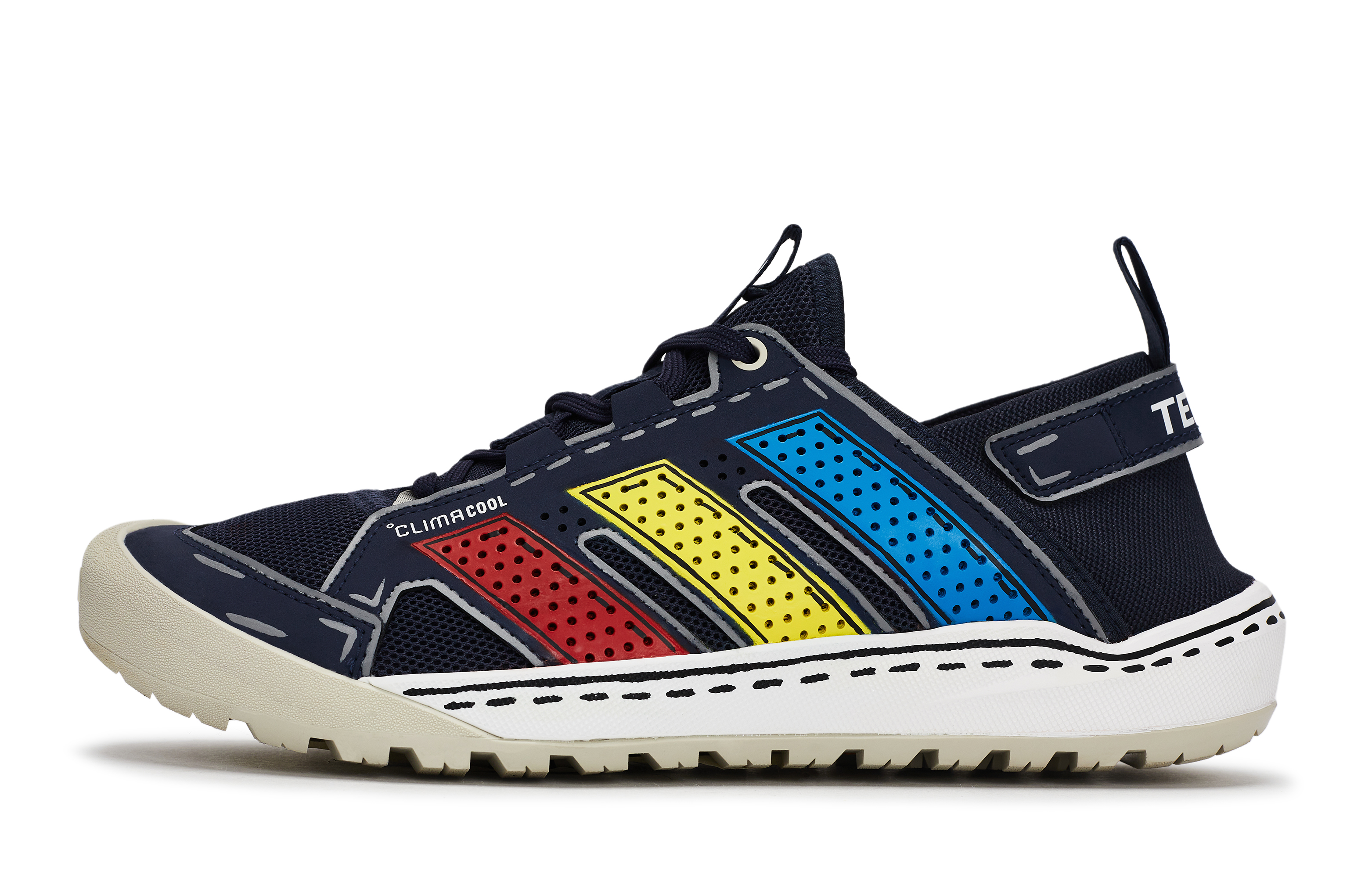 Adidas DAROGA 25 REGO Hot Dog, Mondrian Abrasion Resistant Low top Mountaineering Hiking Shoes Unisex