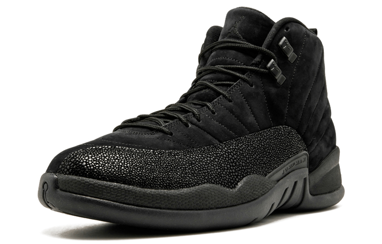 Мужские кроссовки Jordan Air Jordan 12 Retro OVO Black 2017 (черные) — 黑/金属金/黑 — фото 3