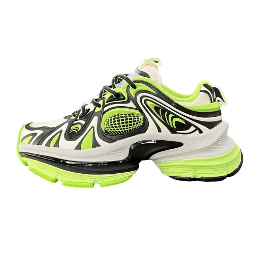 Anta Slip Resistant, Abrasion Resistant, Height Increasing Low top Chunky Sneakers Men's Sour Grass Green