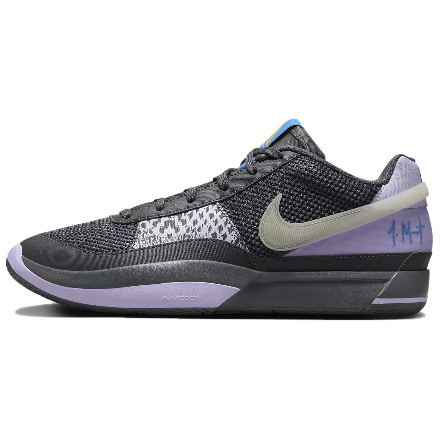 Nike Ja 1 Morant Generation EP Low Top Basketball Shoes Men's Gray Purple Blue Orange