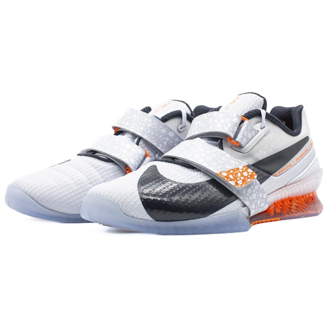 Nike Romaleos 4 Slip Resistant Abrasion Resistant Low top Weightlifting Shoes Unisex White
