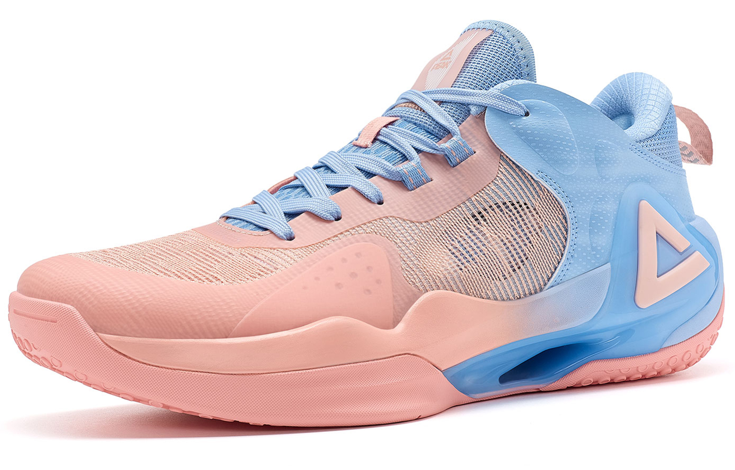 PEAK Sonic Boom 2.0 Basketball Shoes Men’s Low Top Pink Sky Blue